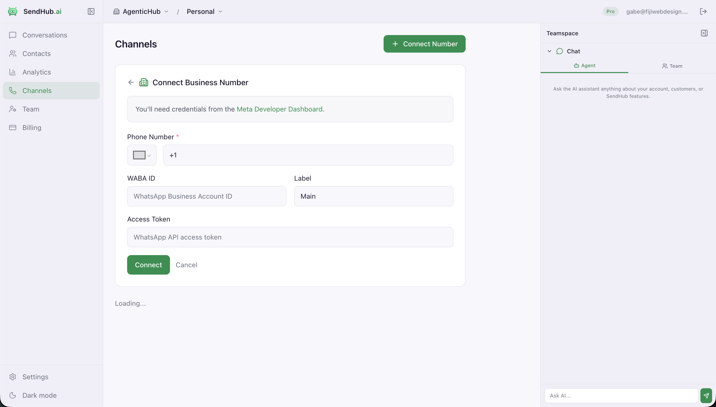 Connect Business Account